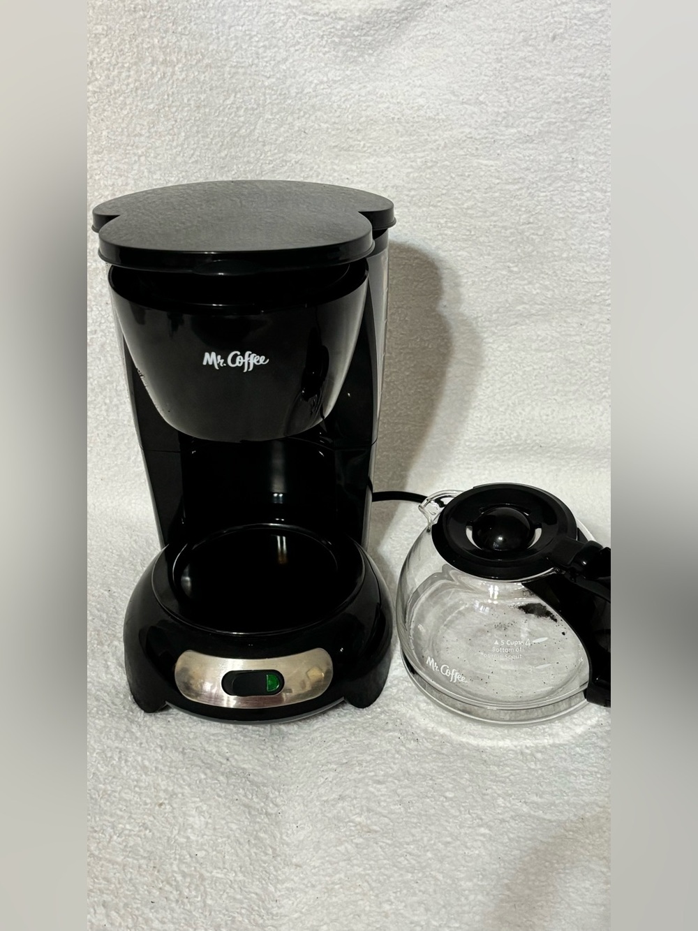 Mr. Coffee Black 4-Cup Coffee Maker - Compact Drip Brewer